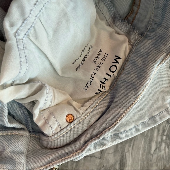 Mother denim jeans The Pixie Tomcat Ankle in Pina Colada Paradise sz 33 - Picture 9 of 11